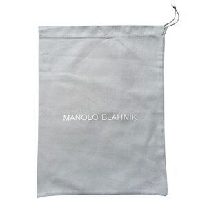 Manolo Blahnik Light Grey Drawstring Dust Bag